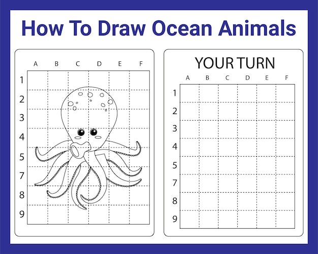 Come disegnare animali dell'oceano per bambini
