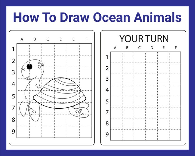 Come disegnare animali dell'oceano per bambini