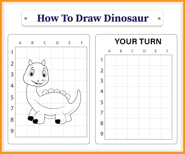 Come disegnare un simpatico cucciolo di dinosauro per bambini