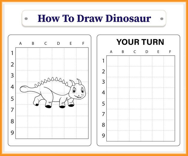 Come disegnare un simpatico cucciolo di dinosauro per bambini