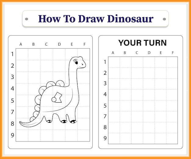 Come disegnare un simpatico cucciolo di dinosauro per bambini