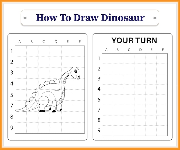 Come disegnare un simpatico cucciolo di dinosauro per bambini