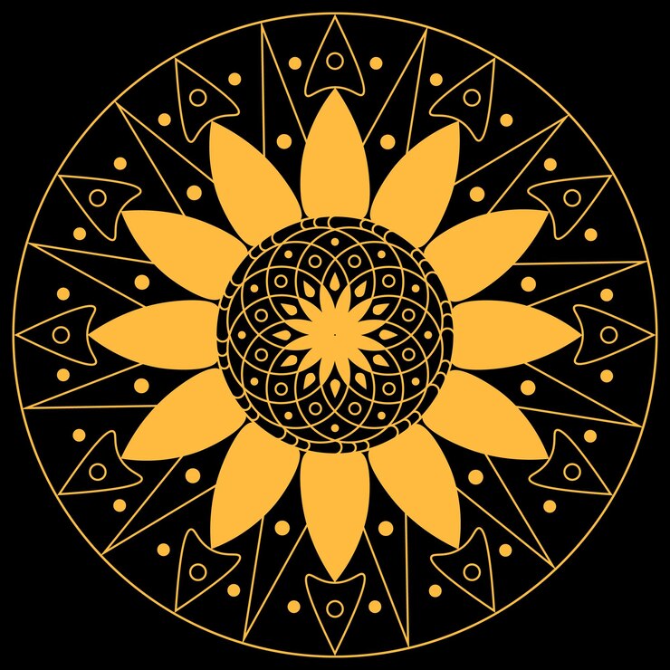 Vettore complicati disegni di mandala per progetti creativi