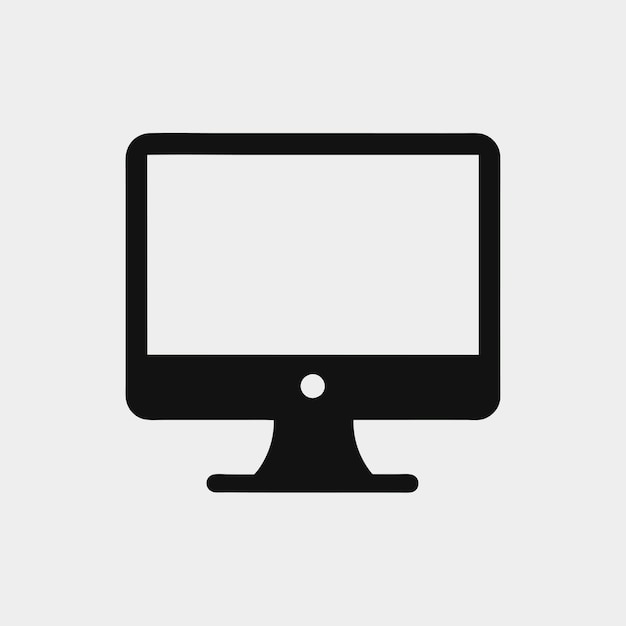 Componenti hardware di computer Parti e dispositivi con illustrazione dello stile vettoriale del monitor