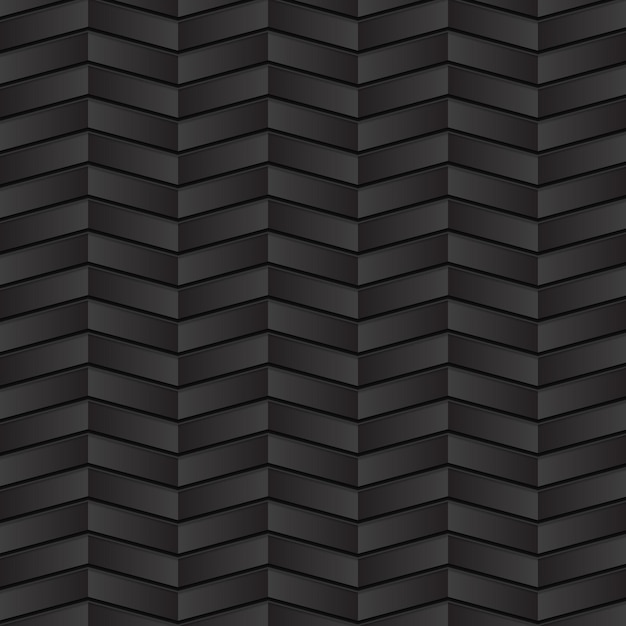 Composizione 3d scura con forme geometriche rettangolari Design tecnologico con motivo a trama di carta nera Sfondo del concetto vettoriale astratto