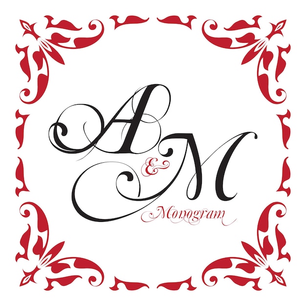 Composizione quadro monogrammi ornamentali orientali medievali