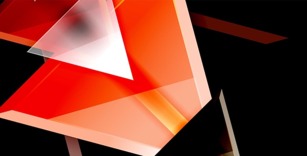 Composizione triangolare dinamica sfondo astratto