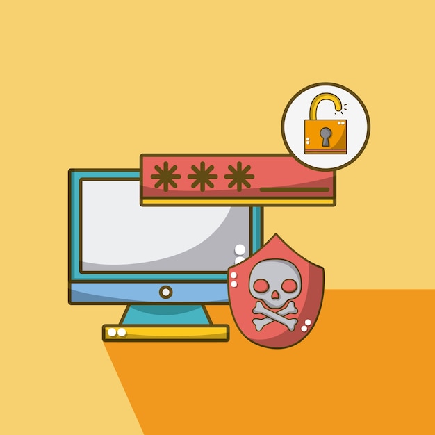 Computer con password e scudo