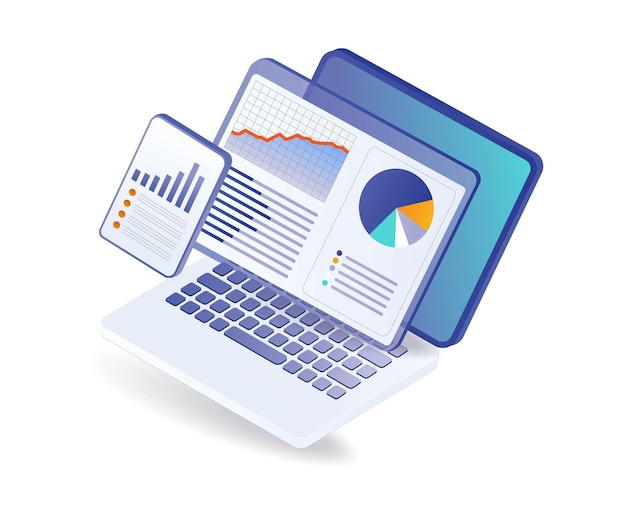 Computer per l'analisi dei dati aziendali