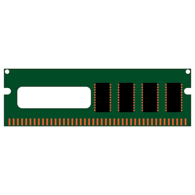 Computer RAM icona illustrazione vettoriale simbolo design
