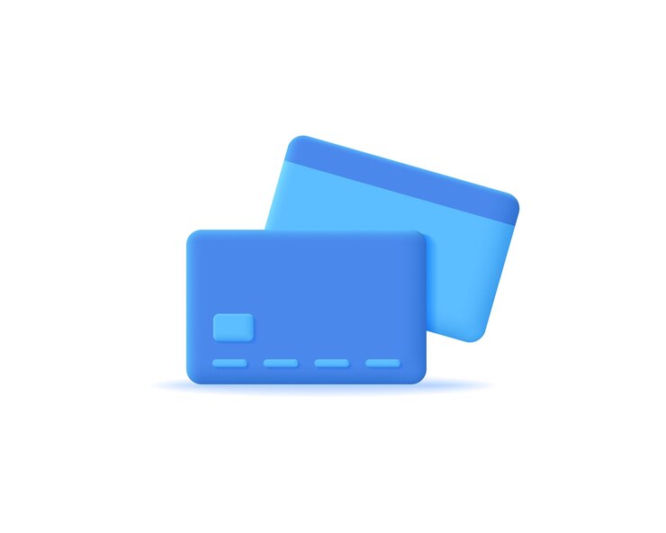 Vettore concept vettoriale di icone realistiche di carte di credito 3d