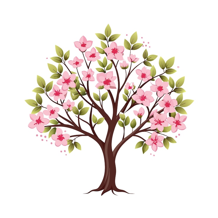 Vettore concepti di illustrazione vettoriale in stile piatto degli alberi
