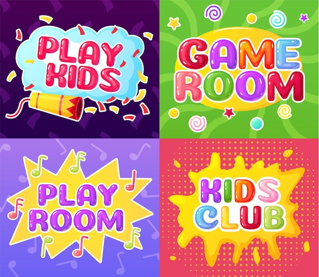 Concetti di club per bambini sala giochi per bambini