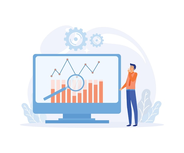 Concetto astratto di Business Intelligence Strumenti di gestione dell'analisi dei dati aziendali