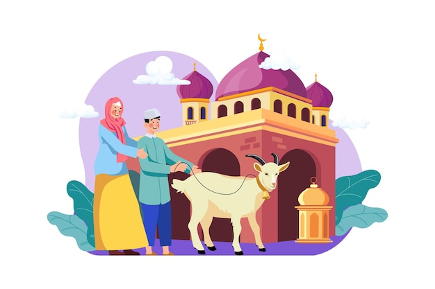 Concetto dell'illustrazione di Eid Aladha