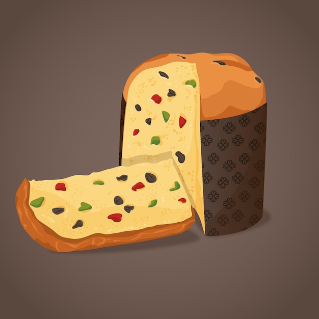 Concetto dettagliato del panettone