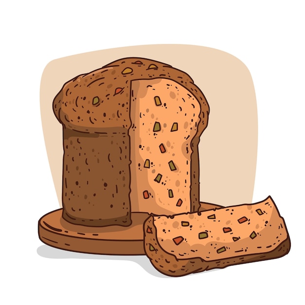Concetto dettagliato del panettone