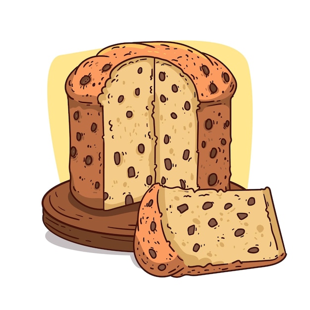 Concetto dettagliato del panettone