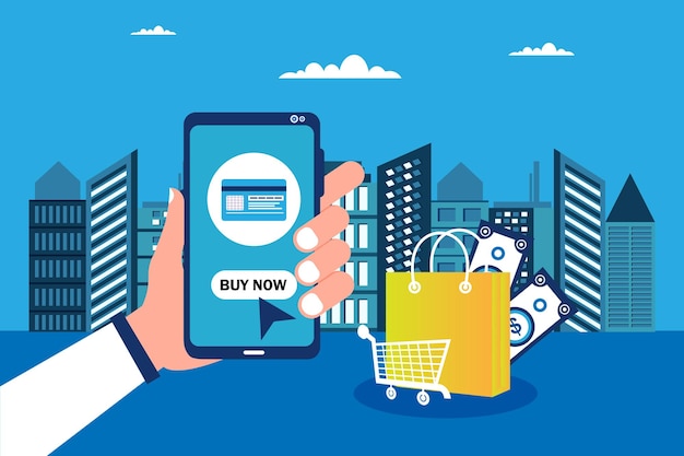 Concetto di acquisto mobile
