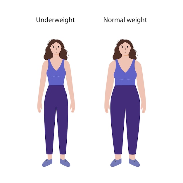 Concetto di anoressia della donna