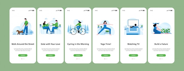 Concetto di app di attività quotidiana