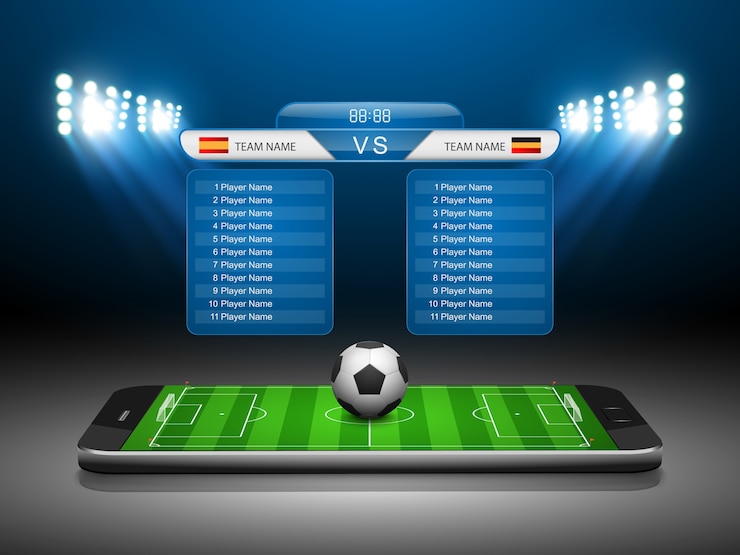 Vettore concetto di calcio online