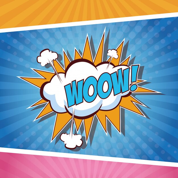 Concetto di concetto di arte pop di Woow
