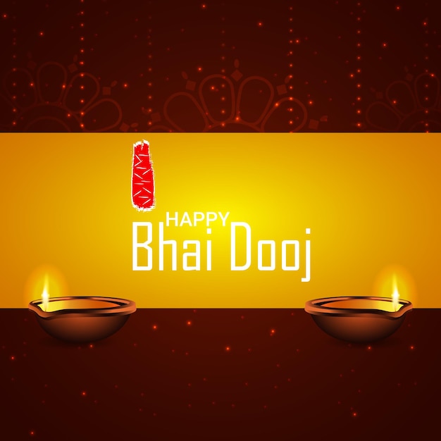 Concetto di design creativo di felice bhai dooj