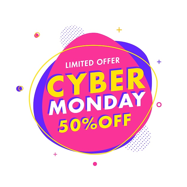 Concetto di design del Cyber Monday
