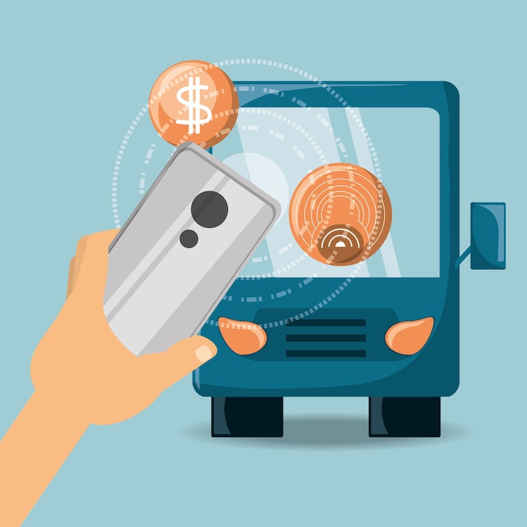 Vettore concetto di design di pagamento nfc