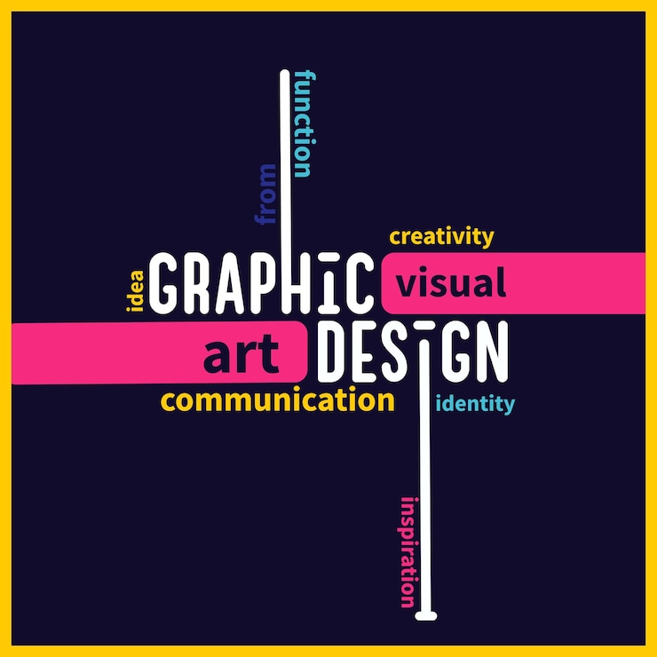 Vettore concetto di design grafico in tipografia moderna graphic design background