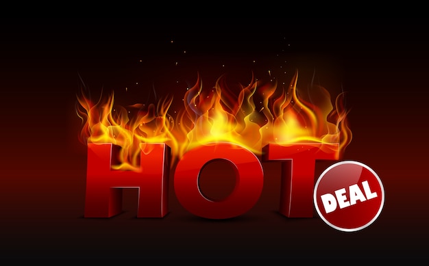 Concetto di design hot deal