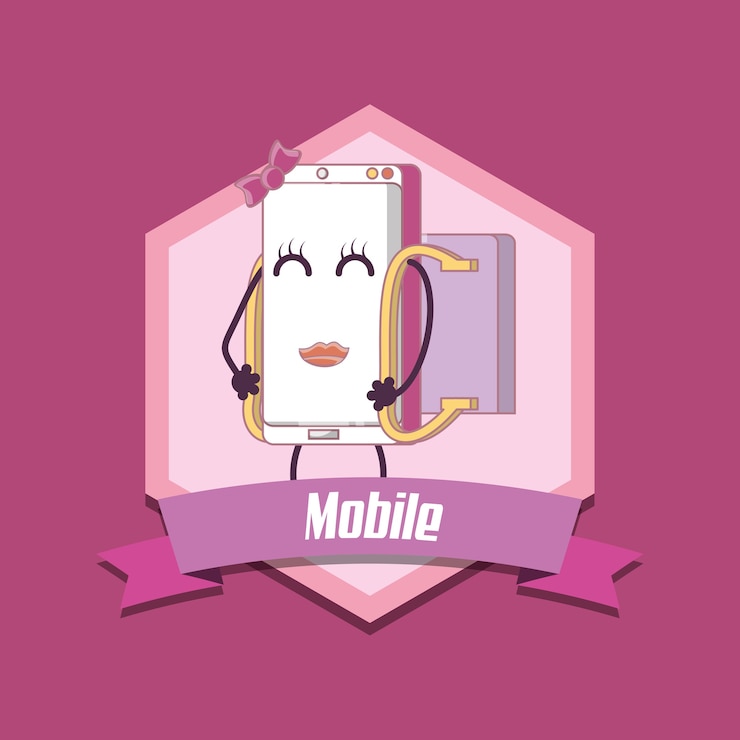 Vettore concetto di design mobile