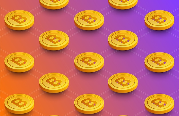 Concetto di design piatto blockchain e tecnologia di criptovaluta