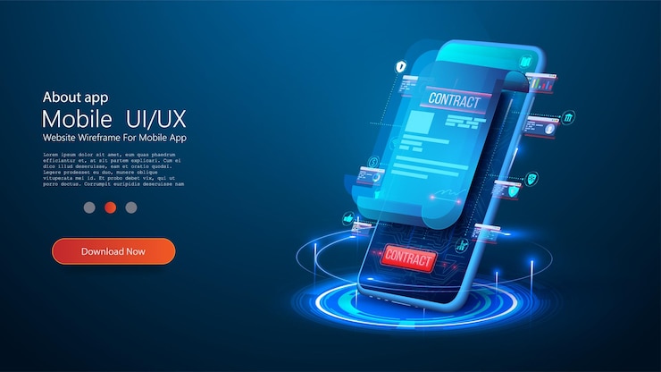 Vettore concetto di firma digitale isometrica con telefono e penna gestore di documenti mobile o concetto di business esignature illustrazione isometrica progettazione della pagina di destinazione blockchain o smart contract