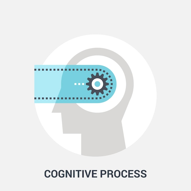 Concetto di icona del processo cognitivo