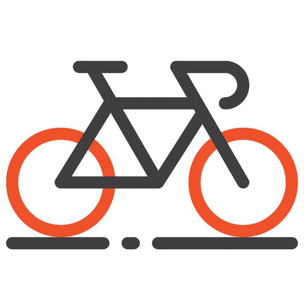 concetto di icona di bicicletta