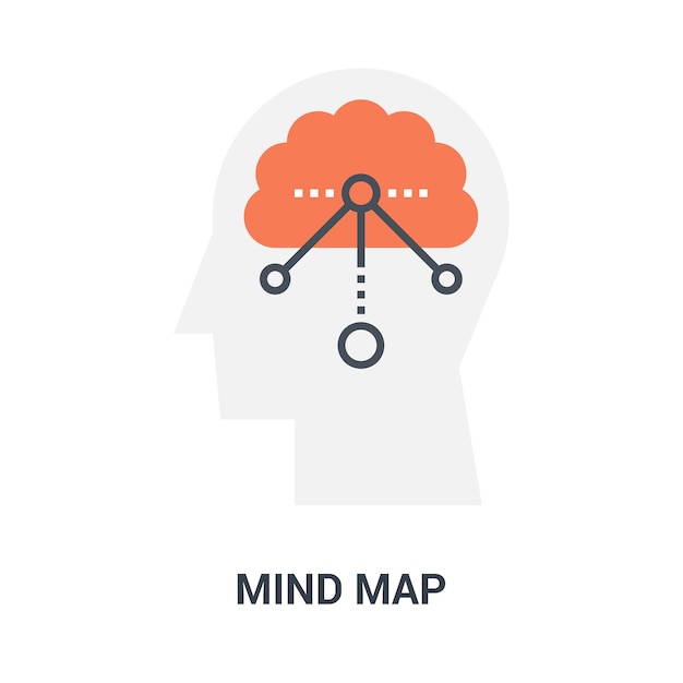 Concetto di icona mappa mentale