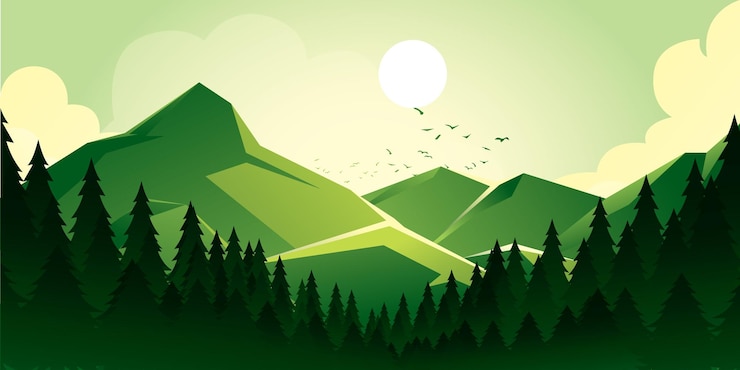 concetto di illustrazione del paesaggio