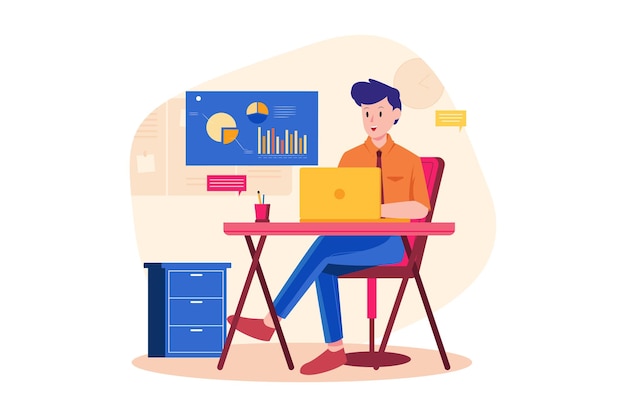 Concetto di illustrazione di attività aziendali