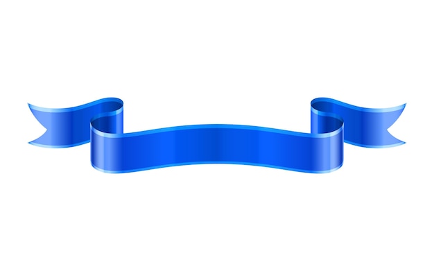 Concetto di illustrazione vettoriale di nastro blu isolato su sfondo bianco