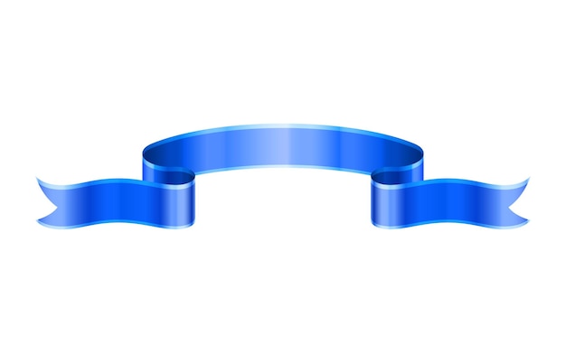 Concetto di illustrazione vettoriale di nastro blu isolato su sfondo bianco