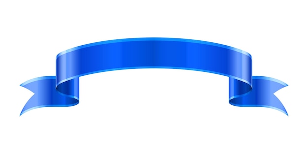 Concetto di illustrazione vettoriale di nastro blu isolato su sfondo bianco