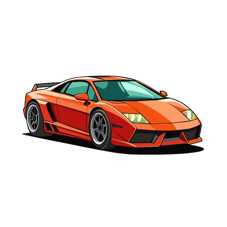 Vettore concetto di illustrazione vettoriale realistica del veicolo automobilistico