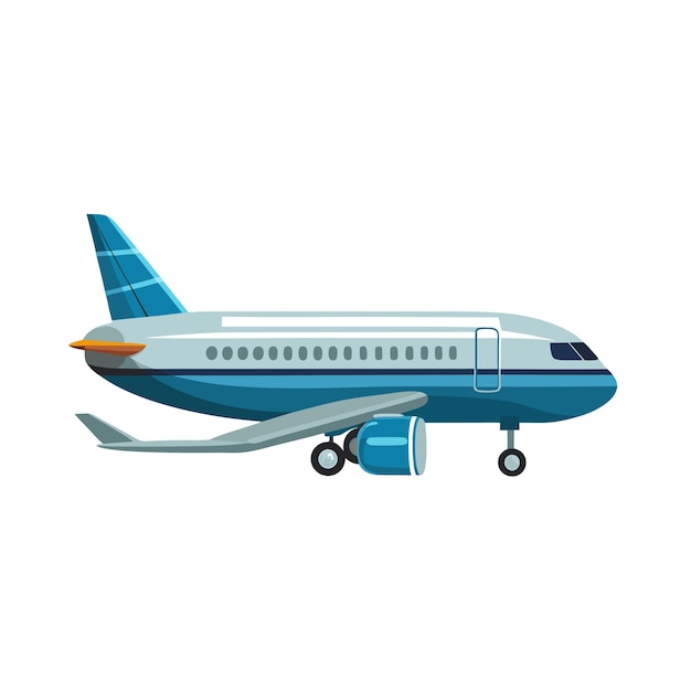 Concetto di illustrazione vettoriale realistica dell'aereo