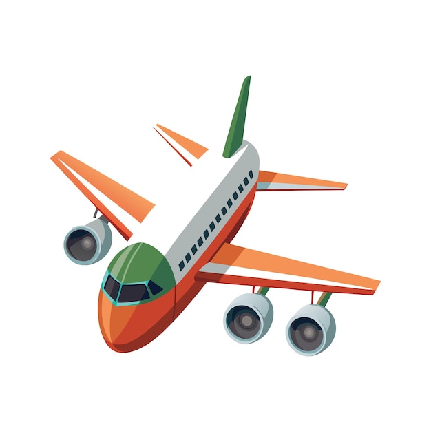 Concetto di illustrazione vettoriale realistica dell'aereo