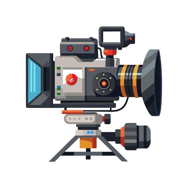 Concetto di illustrazione vettoriale realistica della fotocamera digitale