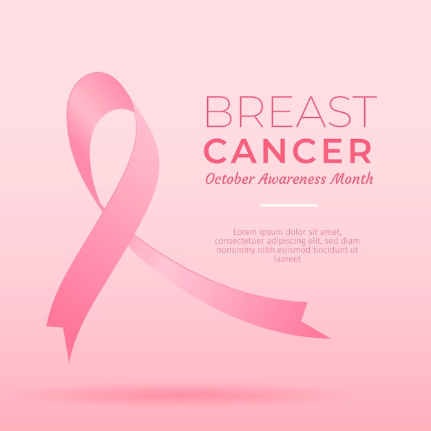 Concetto di mese di consapevolezza del cancro al seno