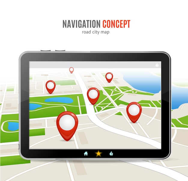 Concetto di navigazione. Gadget per viaggi o viaggi.