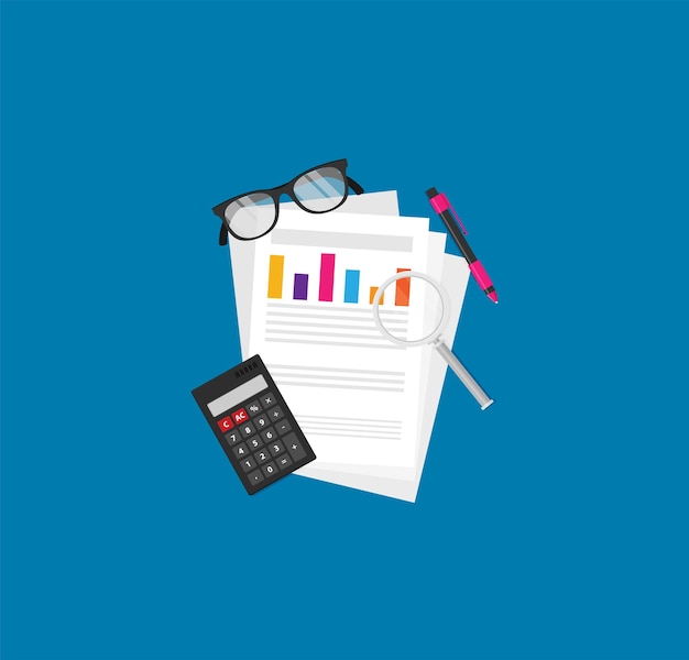 Concetto di pagamento delle tasse Pagamento del debito Illustrazione vettoriale in stile piatto